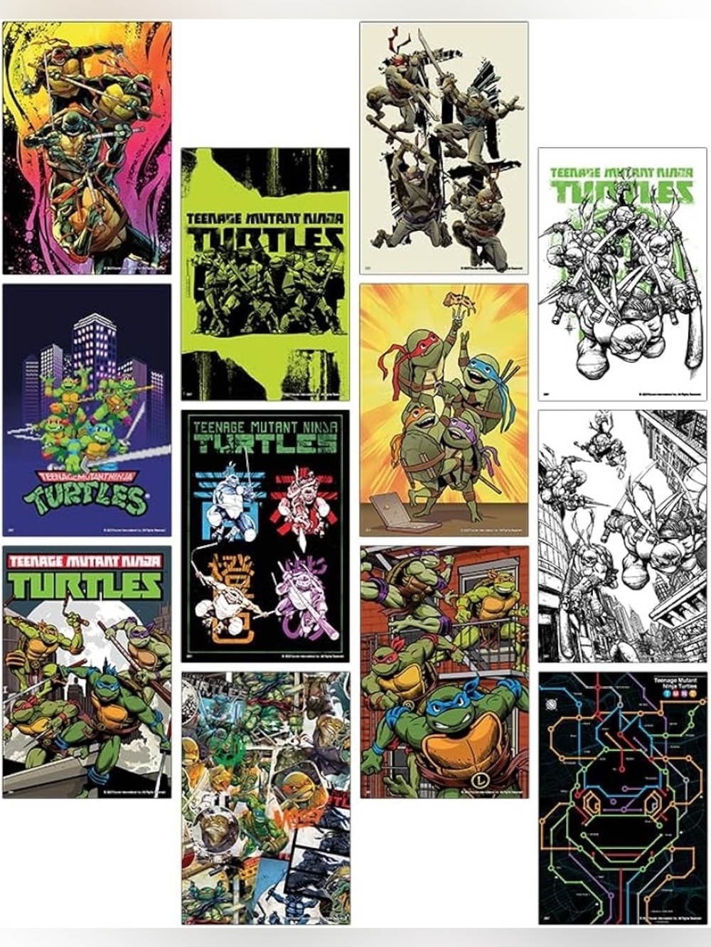 Teenage Mutant Ninja Turtles 12-Pack Poster Collage - Picture 3 of 4